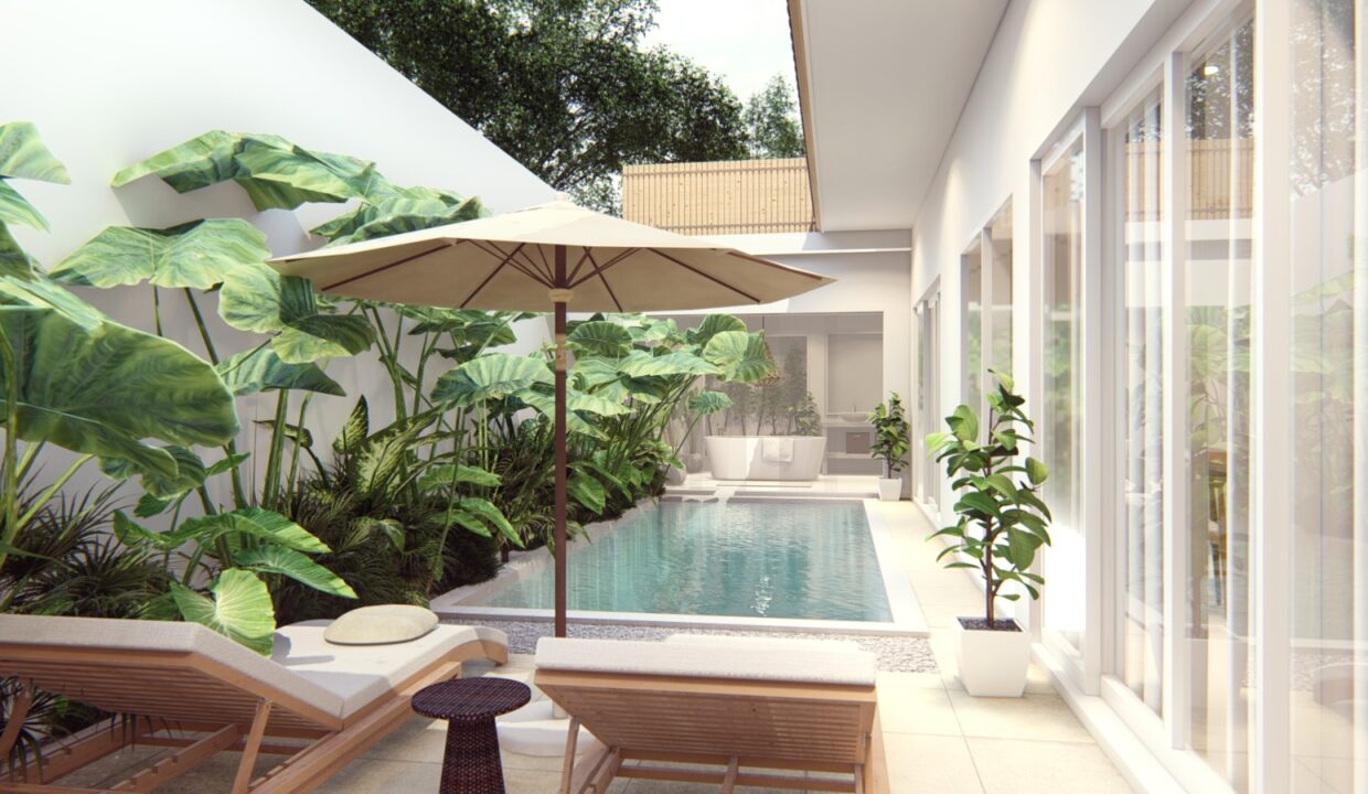 Comfy One Bedroom Apartment with Office Room in Melasti (1)