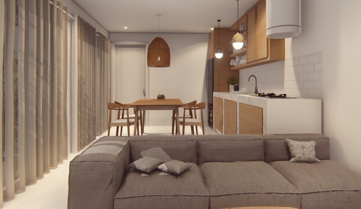 Comfy One Bedroom Apartment with Office Room in Melasti (5)