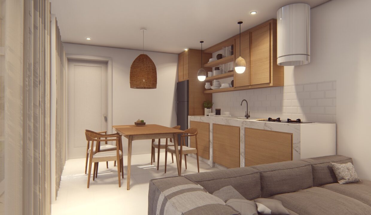 Comfy One Bedroom Apartment with Office Room in Melasti (7)