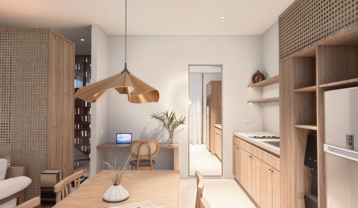 17. Exclusive Off-Plan Studio Apartments in Cepaka, Bali - B2-L2 Kitchen