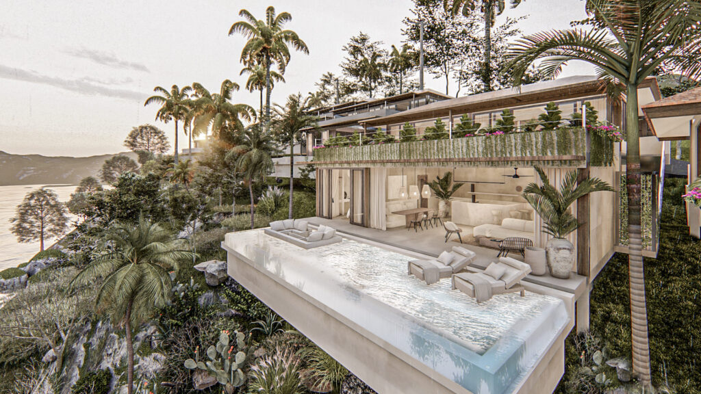 Luxurious Villa With A Breathtaking View Of The Crystal Clear Waters of Nusa Penida Beach