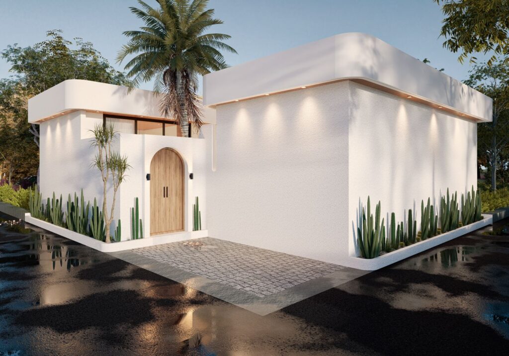 Nearly Completed 2-Bedroom Mediterranean-Tropical Villa in Padonan – Prime Canggu Access