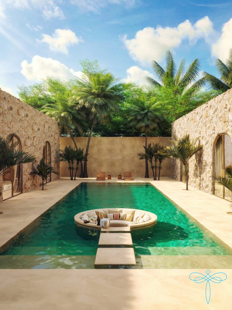 Tropical Mexican-Style Leasehold Villa with GWK View